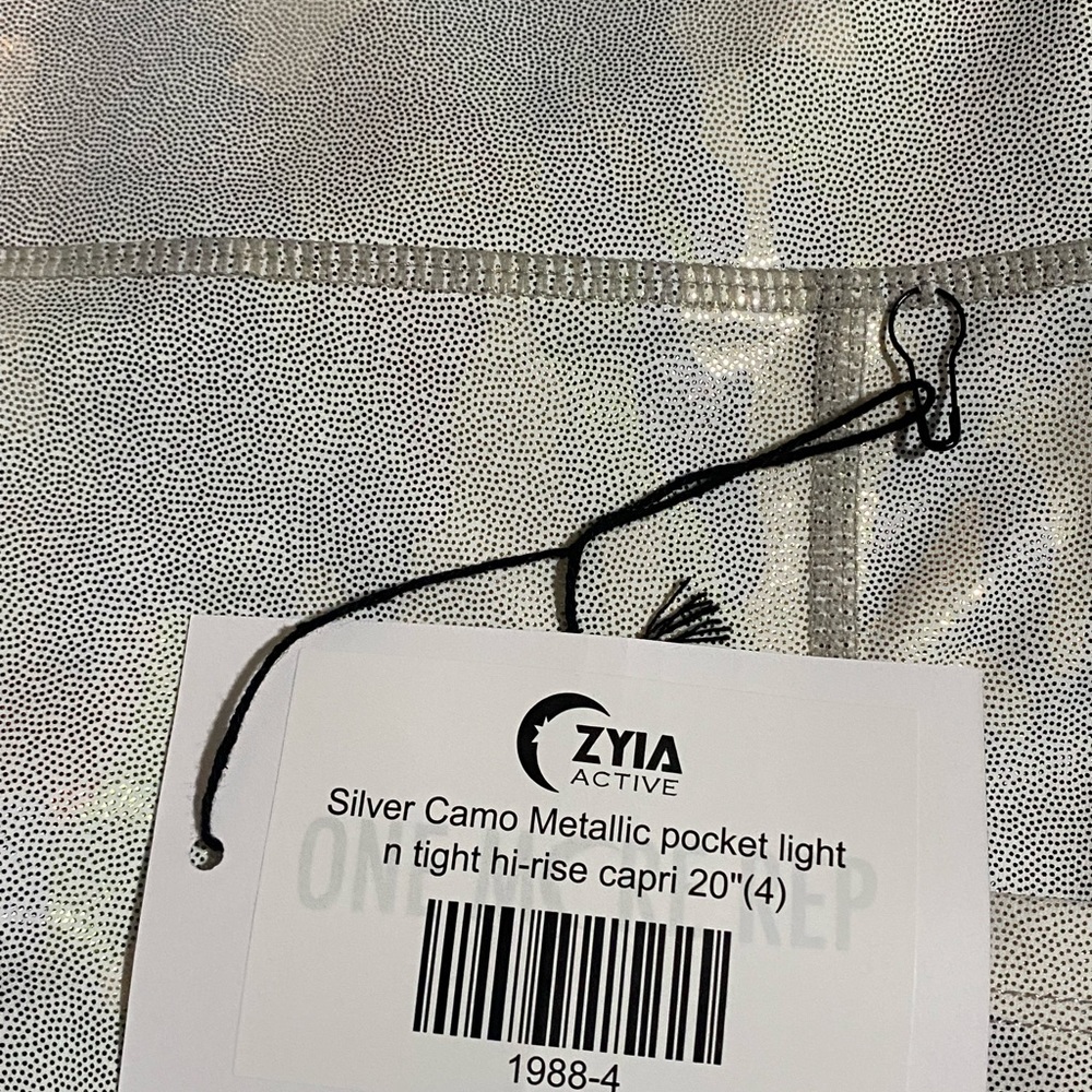 Silver camo metallic light and tight ZYIA